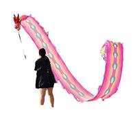 Dragón de Baile para Ejercicios al Aire Libre, Conjunto De Danza del Dragón Y El León con Bastones Bolsa Viaje Multicolor 6 A 12 M Longitud(A,6m/19.7ft)