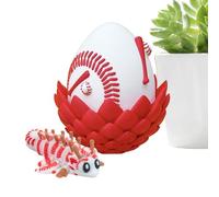 Dragón de béisbol impreso en 3D con huevo, juguete para aliviar el estrés | Juguetes Fidget de dragón impresos en 3D con alas para niños, niñas, adultos, hogar, oficina, escritorio, estantería