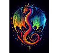 DragóN De Color Puzzle 1000 Piezas, Rompecabezas Adultos Puzzle, Desafiante Puzzles de Decoración Juego de, Entretenimiento Juego Educativo para Toda la Familia, para Regalo Decoración BXHZW7-107