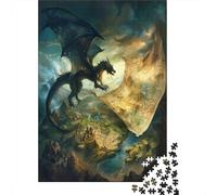 Dragón de fantasía 70x50cm/1000pcs Rompecabezas para Adultos - Arte de fantasía épica Juguete De Bricolaje
