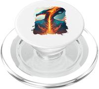 Dragón de Fuego llameante de la invencibilidad PopSockets PopGrip para MagSafe