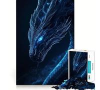 Dragón de Hielo Místico - Rompecabezas de 1000 Piezas para Adolescentes Ayuda a Mejorar la Memoria Diseño fácil de armar Regalo entrañable (50x75cm)