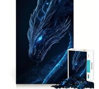 Dragón de Hielo Místico - Rompecabezas de 1000 Piezas para Adolescentes Rompecabezas Mental Desafío de tensión Arte para armar Regalo Premium (38x52cm)