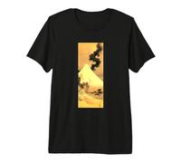 Dragón de Humo escapando del Monte Fuji por Katsushika Hokusai Camiseta Premium