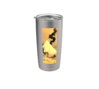 Dragón de humo escapando del monte Fuji por Katsushika Hokusai Vaso térmico de acero inoxidable de doble pared