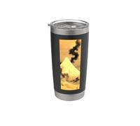 Dragón de humo escapando del monte Fuji por Katsushika Hokusai Vaso térmico de acero inoxidable de doble pared