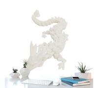 Dragón de impreso en 3D de 11.8 pulgadas - Dragón articulado de móviles flexible para la oficina en casa decoración de juguetes de escritorio ejecutivo, adorno de Navidad de Halloween presente