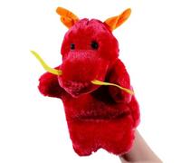 Dragón de juguete de marioneta de mano marionetas de mano para juguetes marionetas de mano toys for marioneta de mano de dibujos animados marioneta de mano Peluche(rojo)