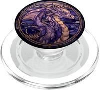 Dragón de vitrales PopSockets PopGrip para MagSafe