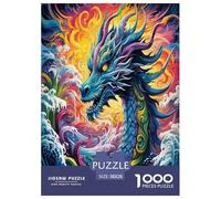 Dragón del Mar Puzzles Imposible,desafío para Adultos Entretenimiento Creativo 1000 Piezas Obra De Arte De Juego De para Adultos, Regalos A Partir De 14 Años 38x26cm/1000pcs