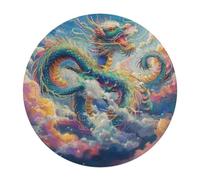 Dragón Divino 120 Piezas Puzzle Animal-Shaped para Adultos Y Niños Magical Animals Puzzle Niños Desafiante Educativo Portátil con Tapete Regalo Ideal Interacción 120 PCS