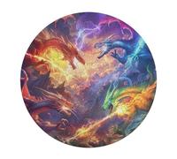 Dragón Divino 120 Piezas Rompecabezas Infantil Animales Formas Especiales Magical Animals Puzzle Niños Kinder Können Es Nicht Machen Educativo Portátil Regalo 120 PCS