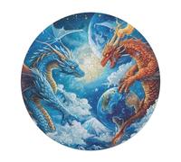 Dragón Divino 120 Piezas Rompecabezas Portátil Animales Formas Especiales Magical Animals Puzzle Niños Hombres Niñas Toda La Familia Antiestrés Fácil Transportar 120 PCS