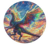 Dragón Divino 195 Piezas Rompecabezas Portátil Animales Formas Especiales Magical Animals Puzzle Niños Hombres Niñas Toda La Familia Antiestrés Fácil Transportar 195 PCS
