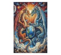 Dragón Divino Puzzle 1000 Piezas Decoración De Sala Magical animalesess Rompecabezas para Adultos 3D DIY Creativo Desafío Intelectual Juguete Educativo 1000 PCS