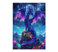 Dragón Divino Puzzle 300 Piezas Obra De Arte Familiar Coleccionable Magical animalesess Rompecabezas 3D para Hombres Y Mujeres Juguete Educativo Desafío Intelectual 300 PCS
