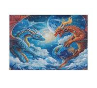 Dragón Divino Puzzle 300 Piezas Obra De Arte Familiar Magical animaless Rompecabezas 3D para Hombres Y Mujeres Juguete Educativo Desafío Intelectual 300 PCS