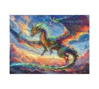 Dragón Divino Puzzle 500 Piezas Cartón Resistente Magical animaless Rompecabezas Familiar para Toda La Familia Juguete Educativo 3D Maquetas Construir 500 PCS