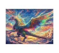 Dragón Divino Puzzle 500 Piezas Desafío Impossible Extremo Magical animaless Rompecabezas para Adultos Aliviar Estrés Decoración Hogar 3D Maquetas Construir 500 PCS