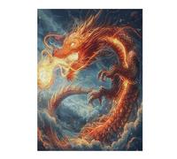 Dragón Divino Puzzle 500 Piezas Impossible Creativo Único Magical animalesess Rompecabezas 3D Obra De Arte para Toda La Familia Juguete Educativo Decoración 500 PCS