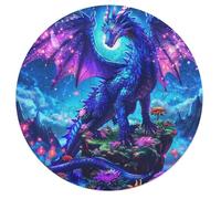 Dragón Divino Puzzle Familiar Impossible 68 Piezas Animales Formas Irregulares Magical Animals Puzzle Niños Desafío para Aliviar El Estrés Antiestrés Interacción 68 PCS