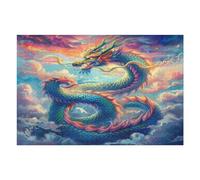 Dragón Divino Puzzles 1000 Piezas Aliviar Estrés Familiar Magical animaless Rompecabezas para Adultos Desafío Intelectual 3D DIY Creativo Decorativo 1000 PCS