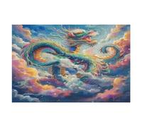 Dragón Divino Puzzles 1000 Piezas Construir Maquetas Detalladas Magical animaless Rompecabezas para Adultos Desafío Intelectual Juguete Educativo 3D Moderno 1000 PCS