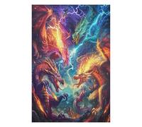 Dragón Divino Puzzles 1000 Piezas Impossible 3D Ultra Difícil Magical animalesess Rompecabezas para Adultos Desafío Intelectual Estera Portátil DIY Moderno Creativo 1000 PCS