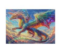 Dragón Divino Puzzles 300 Piezas Juguete Educativo 3D Magical animaless Rompecabezas Familiar para Toda La Familia Entretenimiento Creativo Decorativo 300 PCS