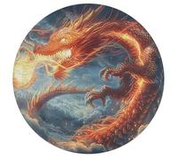 Dragón Divino Rompecabezas 195 Piezas Adultos Y Niños Piezas Animales Formas Irregulares Magical Animals Puzzle Niños Antiestrés Decoración Hogar Juego Familiar 195 PCS