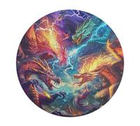 Dragón Divino Rompecabezas Adulto 120 Piezas Animales Formas Únicas Magical Animals Puzzle Niños Regalos Antiestrés Decoración Juego Desafiante Interacción 120 PCS