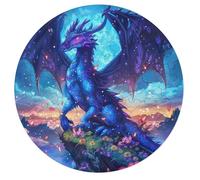 Dragón Divino Rompecabezas Adulto 68 Piezas Animales Formas Únicas Magical Animals Puzzle Niños Regalos Antiestrés Decoración Juego Desafiante Interacción 68 PCS