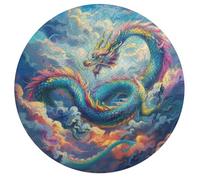 Dragón Divino Rompecabezas Desafiante 195 Piezas Animales Formas Animalizadas Magical Animals Puzzle Niños Mujeres Educativo Decoración Hogar Juego Familiar 195 PCS