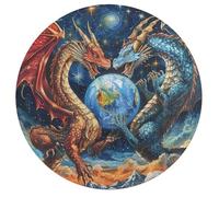 Dragón Divino Rompecabezas Infantil Y Adulto 195 Piezas Diseño Animales Únicos Magical Animals Puzzle Niños Construir Maquetas Desafío Mental Decoración 195 PCS