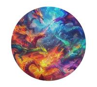 Dragón Divino Rompecabezas Portátil 120 Piezas Animales Formas Especiales Magical Animals Puzzle Niños Portátil Tapete Portátil Antiestrés Decoración Hogar 120 PCS