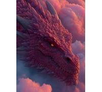 DragóN DIY Pintar por Numeros Adultos, Nube Pintar por Numeros Niños, Cuadros Manualidades Adultos Kits, DIY Paint by Numbers con Pinceles y Pinturas Acrílicas, Primavera Regalo, 30x40cm 9-1177