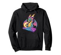 Dragón Dj En Cuento De Hadas Sudadera con Capucha