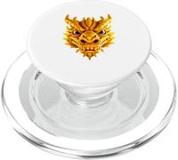 Dragón Dorado - mírame a los ojos PopSockets PopGrip para MagSafe