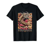 Dragón Dorado Mítico - Estética Urbana Audaz Camiseta