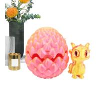 Dragon Egg Fidget Toy, dragón impreso en 3D, pequeño degradado de color, juguete sensorial impreso en 3D con articulación móvil, decoración estética de escritorio para estantes de escritorio, mesita