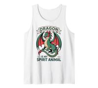 Dragón es mi espíritu Animal, Criatura de fantasía mítica Feroz Camiseta sin Mangas