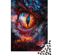 Dragon Eye Rompecabezas para Adultos Burning City 1000 Piezas Papel Reciclado para Adultos Rompecabezas Divertido Regalo Y Actividad En Casa 38x26cm/1000pcs