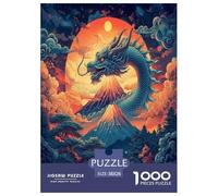 Dragon Fantasía Arte 1000 Piezas Criatura fantástica Puzzles Adultos Juego De Rompecabezas para Decoración del Hogar Cumpleaños Juegos Educativos Stress Relief 38x26cm/1000pcs