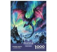 Dragon Fantasía Arte para Adultos 1000 Piezas Criatura fantástica Puzzle Juegos Educativos Decoración Cumpleaños Juego De Rompecabezas Relajación Y Sabiduría 70x50cm/1000pcs