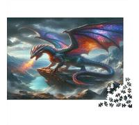 Dragon fantastique Art fantastique mythique1000 Pièces, Puzzle Impossible Pour Adultes, Cadeaux, Pour Enfants38x26cm/1000pcs