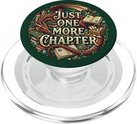 Dragon Fantasy Bookish Just One More Chapter Aesthetic Green PopSockets PopGrip para MagSafe