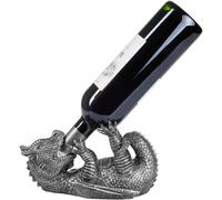 Dragón Figura Divertida Plata Portabotellas de Vino Soporte para una botello