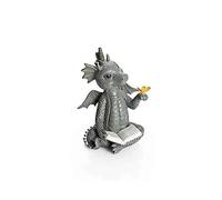 Dragon figurine Lilli with butterfly, resin statue with a book in her hand, super cute desk ornament