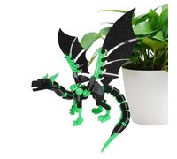 Dragon Figurine, Tabletop Ornaments Toy Sculpture, 3D Printing Dragon Statue for Desk, Decorative Collectible for Indoor Outdoor, Car Interior with Detailed Design, Garden Desktop for Display