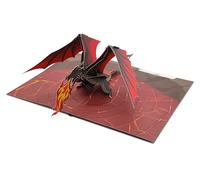 Dragon Fire Fantasy - Tarjeta desplegable 3D para cumpleaños, graduación, San Valentín, día del padre, aniversario, agradecimiento, recuperarse y todas las ocasiones
